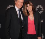 Michel Leeb et son épouse lors de la vingtième édition du Prix Montblanc de la Culture. 9 juin 2011 