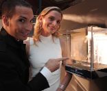 Sarah Marshall et Alexis lors de la vingtième édition du Prix Montblanc de la Culture. 9 juin 2011 