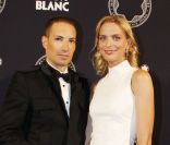 Sarah Marshall et Alexis lors de la vingtième édition du Prix Montblanc de la Culture, le 9 juin 2011.