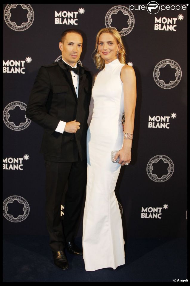 Sarah Marshall et Alexis lors de la vingtième édition du Prix Montblanc de la Culture, le 9 juin 2011.