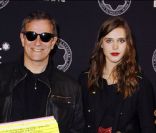 Francis Huster et Gaia Weiss lors de la vingtième édition du Prix Montblanc de la Culture, le 9 juin 2011.
