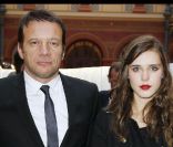 Samuel Le Bihan et Gaia Weiss lors de la vingtième édition du Prix Montblanc de la Culture, le 9 juin 2011.