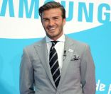 David Beckham et Zara Phillips le 13 juin 2011 à Londres pour les J.O. 2012 avec Samsung