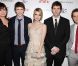 Elizabeth Reaser, Freddie Highmore, Emma Roberts, Gavin Wiesen et Michael Angarano lors de l'avant-première du film The Art of Getting By à New York le 13 juin 2011