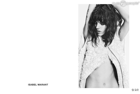Freja Beha dans la campagne automne/hiver Isabel Marant