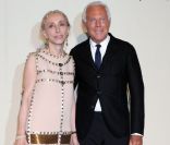Carla Sozzani et Georgio Armani à la soirée Tribute to Italian Excellente qui honore le mileu de la mode en Italie. Milan, 17 juin 2011