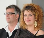 Michel Leclerc et sa femme Baya Kasmi au César 2011 à Paris.