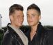 Benoît et son compagnon William lors de la soirée de lancement officiel du clip Love is Love, au Palais Maillot, le 19 juin.