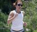 Scarlett Johansson tente de retrouver son corps de rêve avec des séances de jogging. Juin 2011 au Nouveau Mexique 