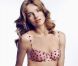 Natalia Vodianova dans un ensemble à pois pour la collection Etam lingerie