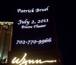  Patrick Bruel se produira à Las Vegas, samedi 2 juillet 2011. 