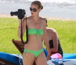 A 38 ans, Heidi Klum arbore un corps toujours aussi parfais qu'elle entretient notamment en faisant de la course à pied. Mexique, 8 mai 2008 