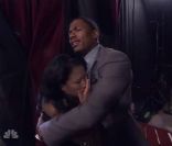 Cindy Chang, soutenue par Nick Cannon dans  America's got Talent , juin 2011.