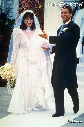 Mariage d'Arnold Schwarzenegger et Maria Shriver, le 26 avril 1986.