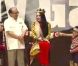 Lady Gaga lors d'une cérémonie de bienvenue à Taichung, à Taïwan, le 3 juillet 2011.