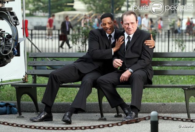 Will Smith et Tommy Lee Jones le 18 juin 2011 à New York  