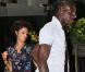 Mario Balotelli et Raffaella Fico à la sortie du restaurant San Carlo de Manchester, le 6 juillet 2011.