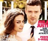 Justin Timberlake et Mila Kunis en couverture de <em>ELLE</em> aux États-Unis, août 2011.