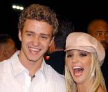 Justin Timberlake et Britney Spears, à Los Angeles, le 11 février 2002.