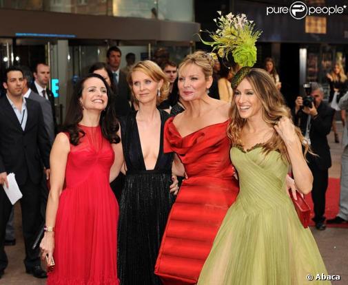 Les quatre héroïnes à la première mondiale de Sex and the City à Londres, le 13/05/08