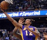 Le basketteur des Lakers Shannon Brown 