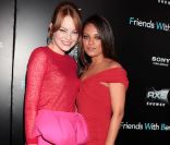 Emma Stone et Mila Kunis à l'avant-première du film Sexe entre Amis à New York, le 18 juillet 2011