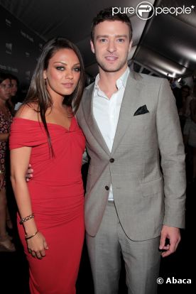 Mila Kulis et Justin Timberlake à l'avant-première du film Sexe entre Amis à New York, le 18 juillet 2011