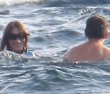 Carla Bruni-Sarkozy et Nicolas Sarkozy en juillet 2011 lors de leur séjour au Fort de Brégançon 
