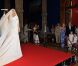 Le prince Albert et la princesse Charlene de Monaco, face à leurs tenues du jour J, consacraient jeudi 21 juillet leur première sortie officielle, au lendemain de leur retour de lune de miel, à l'exposition L'Histoire du mariage princier prolongeant la magie de leur noce.