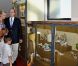 Le prince Albert et la princesse Charlene de Monaco consacraient jeudi 21 juillet leur première sortie officielle, au lendemain de leur retour de lune de miel, à l'exposition L'Histoire du mariage princier prolongeant la magie de leur noce.