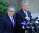 Les avocats de Dominique Strauss-Kahn, William Taylor et Benjamin Brafman, à New York, le 1er juillet 2011.