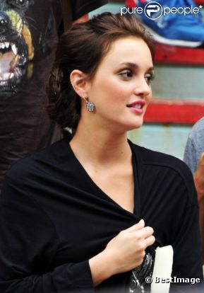 Leighton Meester sur le tournage de Gossip Girl à New York le 28 juillet 2011