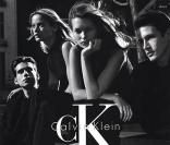 Heather Sthler avec Kate Moss dans une pub Calvin Kelin