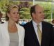 Le prince Albert et Charlene Wittstock arrivent à l'exposition Fastes et Grandeur des Cours en Europe. Le 3 août 2011, à Monaco