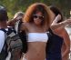 Rihanna en vacances à la Barbade le 4 août 2011