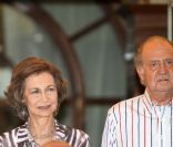 Le roi Juan Carlos et la reine Sofia d'Espagne au club nautique de Majorque. Le 4 août 2011