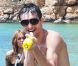 Les membres du groupe The Wanted, sur le lieu de tournage du clip de  Glad you came , à Ibiza, le 9 juin 2011.