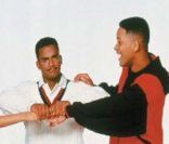 Will Smith et Alfonso Ribeiro dans  Le Prince de Bel-Air , 1990.
