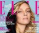 L'actrice Uma Thurman en couverture de Elle Poland. Octobre 2009.