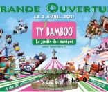 Publicité pour le parc d'attractions Ty' Bamboo 