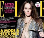 Vanessa Paradis, en couverture du numéro de janvier 2011 du magazine Elle.<br />
