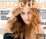 La chanteuse et actrice Vanessa Paradis nous séduit sur cette couverture de l\'édition néerlandaise du magazine Marie-Claire. Février 2011.<br />