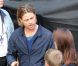 Brad Pitt sur le tournage de World War Z à Glasgow en Ecosse le 17 août 2011