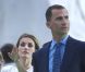 Letizia et Felipe d'Espagne lors de la veillée du pape Benoît XVI à Madrid pour les Journées Mondiales de la Jeunesse le 20 août 2011