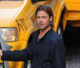 Brad Pitt sur le tournage de World War Z en Ecosse en août 2011 