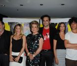 Michel Delpech, Ludivine Sagnier, Catherine Deneuve, Chiara Mastroianni et Louis Garrel à la première projection parisienne des Bien-aimés, de Christophe Honoré. 23 août 2011
