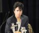 Lady Gaga/Jo Calderone pose devant les photographes suite à la cérémonie des MTV Video Music Awards, à Los Angeles, le 28 août 2011.