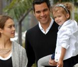 Jessica Alba,  son époux Cash Warren et leur fille Honor