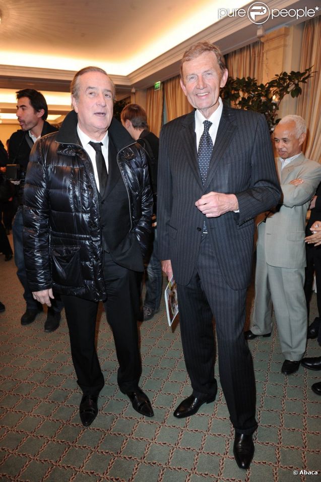 Charles Villeneuve et Etienne Mougeotte à Paris en janvier 2011