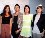 Mélanie Bernier, Louise Monot, Irène Jacob et Keren Ann lors du vernissage de l'exposition L'art, l'amour, la mode. Le 1er septembre  2011
